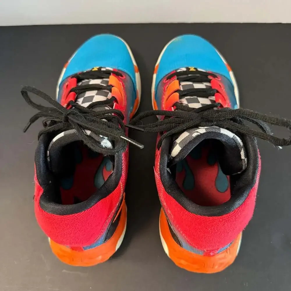 Nike PG 6‎ x Hot Wheels Blue Red Orange Basketball Shoes Size 8